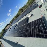Solar panel installation at Sacred Heart Church buildings