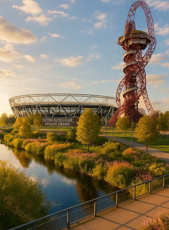 Queen Elizabeth Olympic park, East London, UK